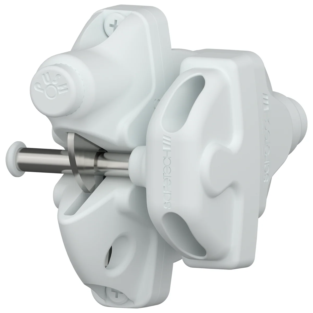Protectoral G8Safe Double Sided Gravity x Gate Latch - 100.5mm x 126mm x 295mm - White - Durable & Rust-Resistant