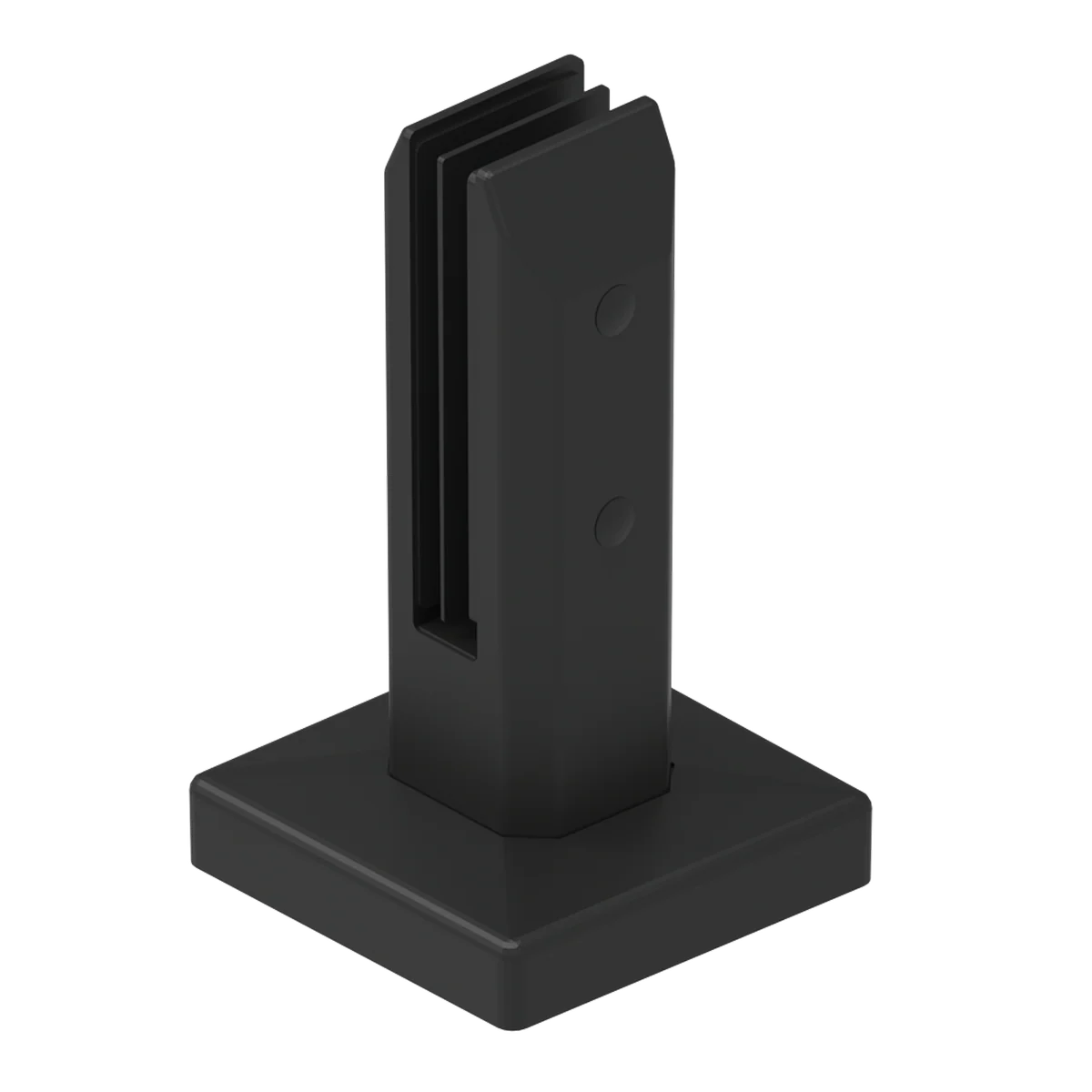 Protectoral Glass Fence Spigot - 95mm x 162mm - 2205 Stainless Steel - Black