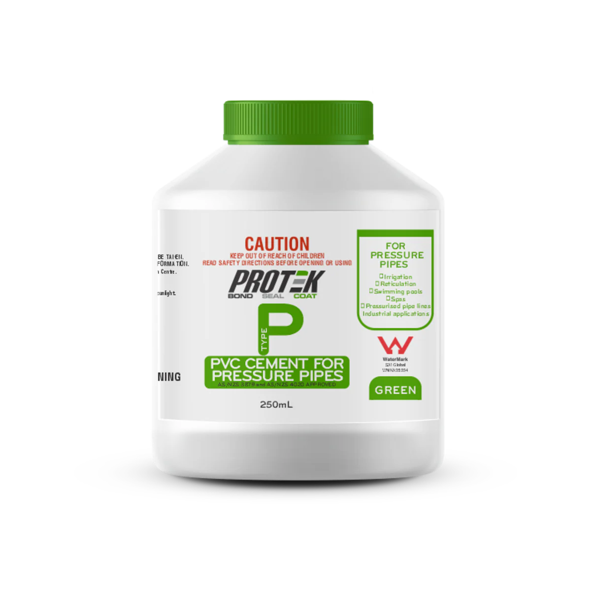 Protek PVC Cement - 250ml - Green - High Pressure Use