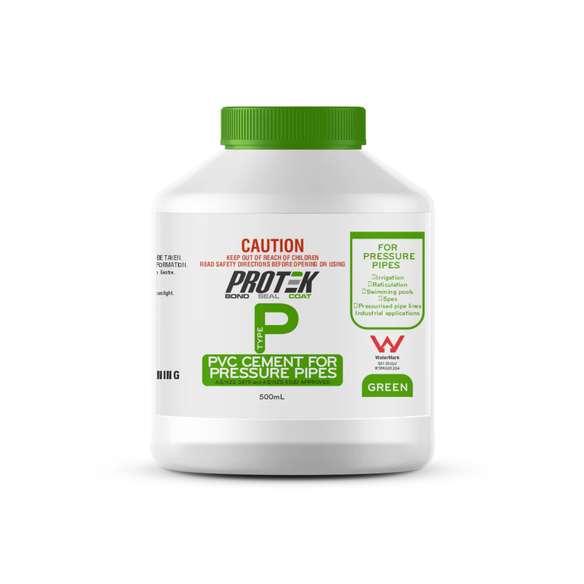 Protek PVC Cement - 500ml - Green - High Pressure Use