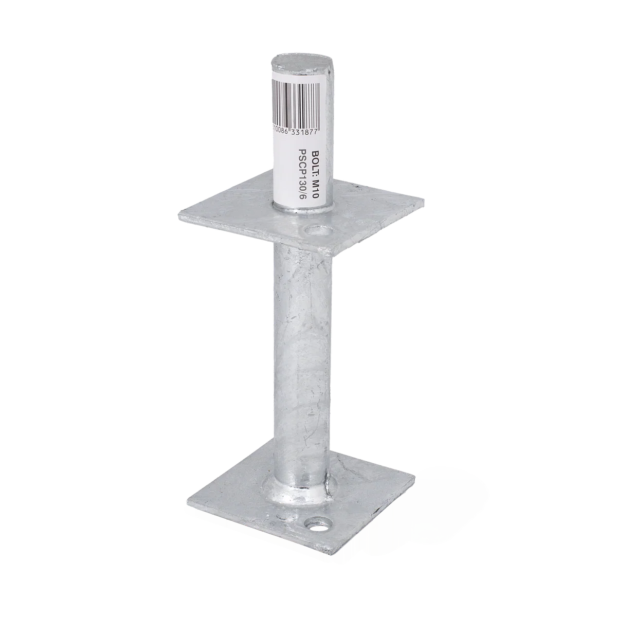 Pryda 130mm M10 Centre Pin Post Anchor - Galvanised Steel - Durable Termite Protection - Image 2