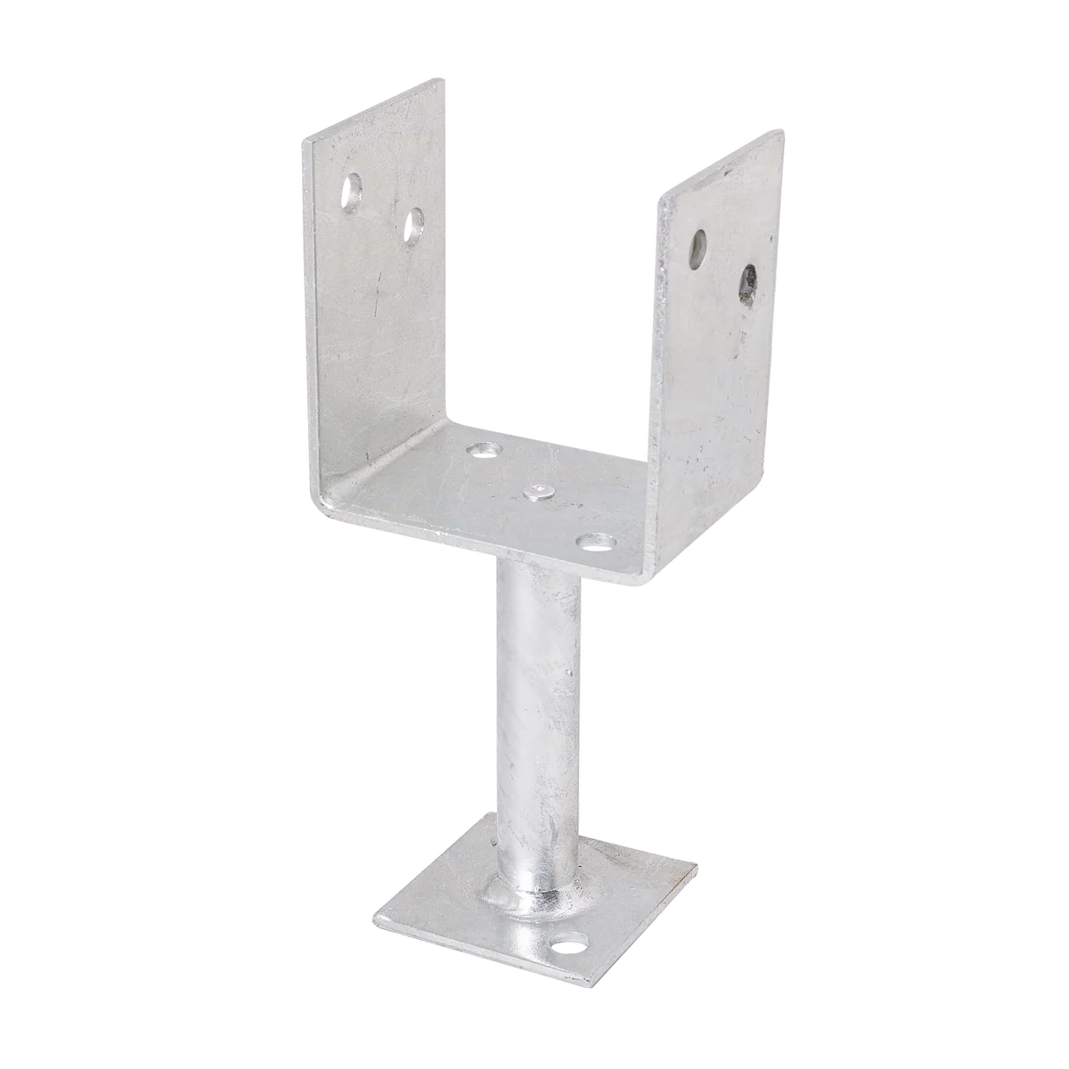 Pryda Full Stirrup Post Anchor 130 x 100mm - M10 - Galvanised Steel - Termite Protection - Image 2
