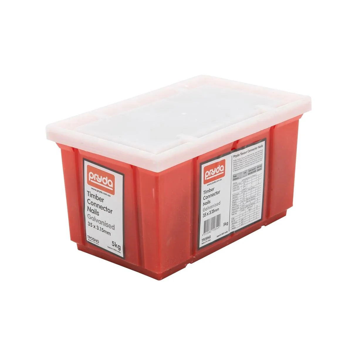 Pryda Timber Connector Nails - 35 x 3.15mm - Galvanised - Stronger Fixing