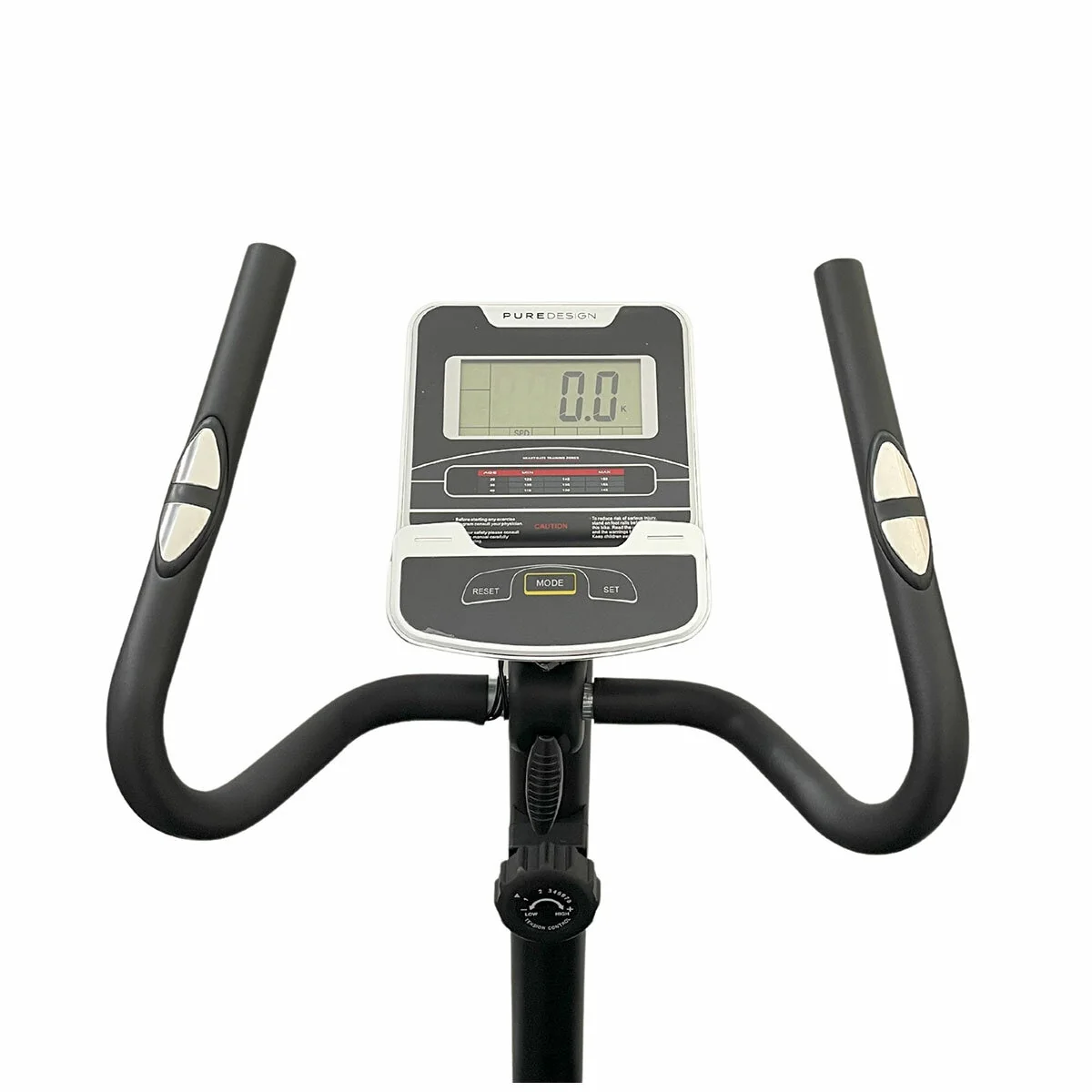 Pure Design Fitness UB7 Upright Bike Quiet Magnetic Drive Black Grey - Image 4