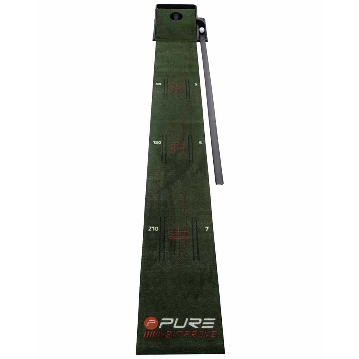 Pure2Improve Confidence Putting Mat P2I360610 Portable Green Red - Image 3