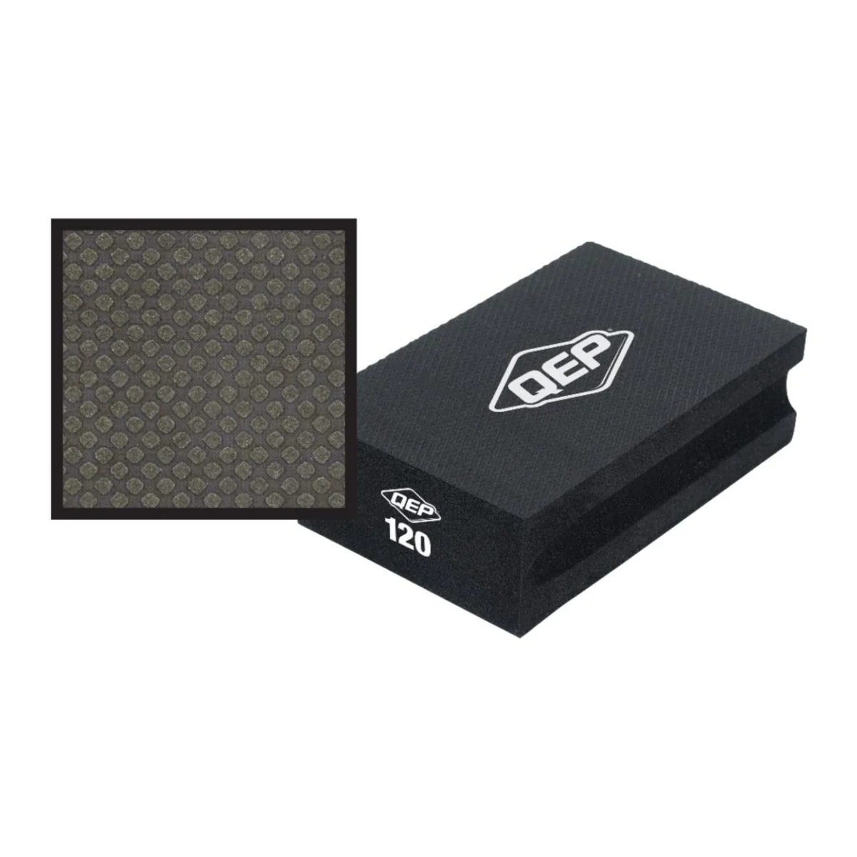 QEP 120 Grit Diamond Sanding Block - 60mm x 95mm - Versatile Smoothing Tool - Image 2