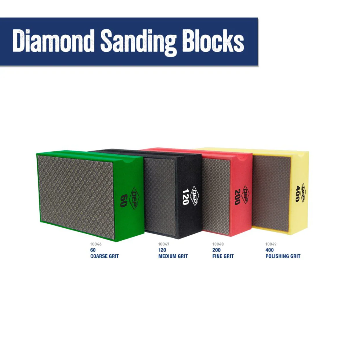 QEP 120 Grit Diamond Sanding Block - 60mm x 95mm - Versatile Smoothing Tool - Image 4