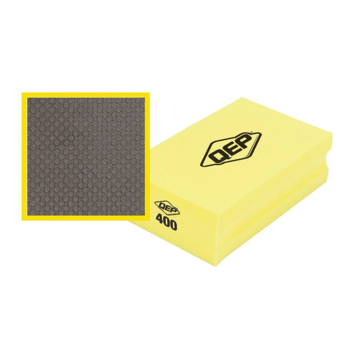 QEP 400 Grit Diamond Sanding Block - 60mm x 95mm - Smoothing Tool for Tile, Stone, Glass, Ceramic, Marble - Image 2