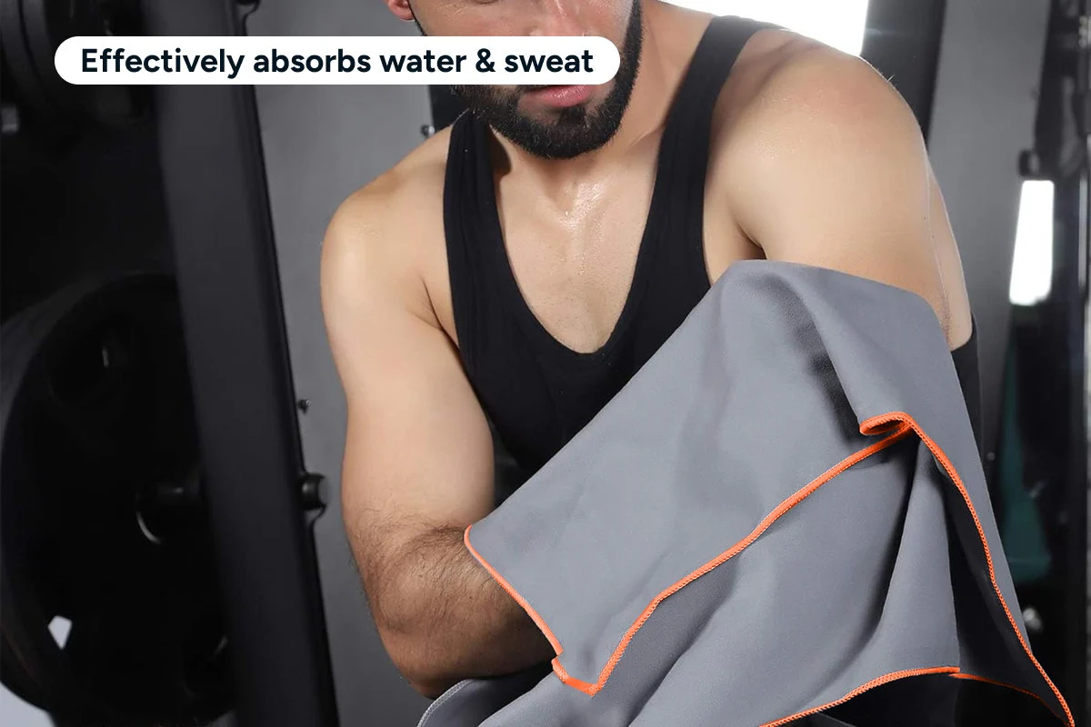Quick Dry Microfibre Gym Towels - 3 Pack, Ultra-Absorbent & Lightweight - Image 5