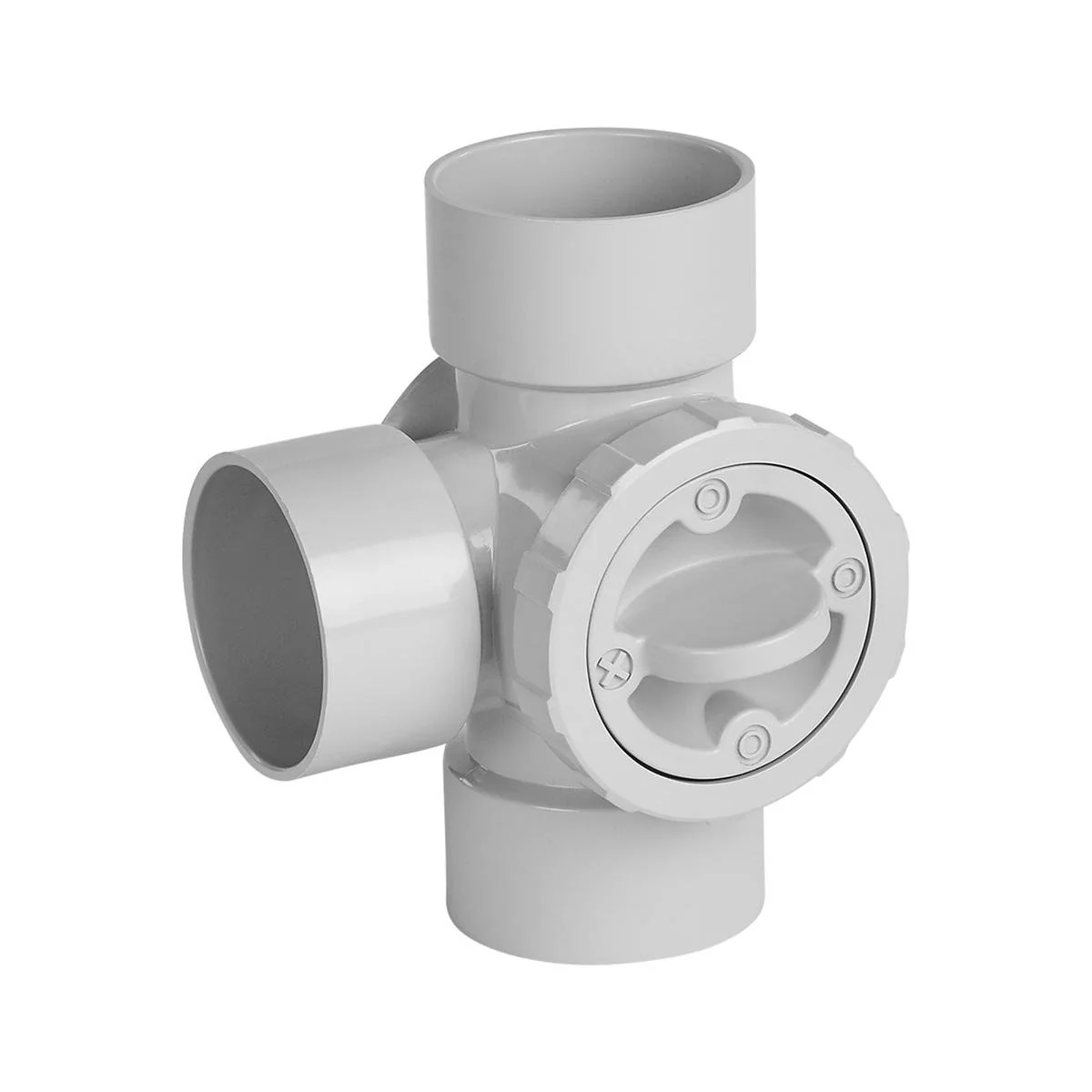 Rain Harvesting 50mm 3 Way Water Diverter - PVC - Easy Flow Control