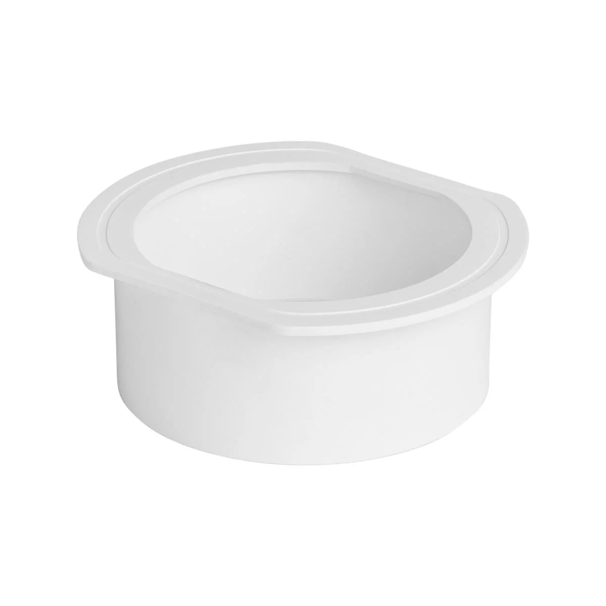 Rain Harvesting Round Female Gutter Outlet 90mm - White - 1 Pack