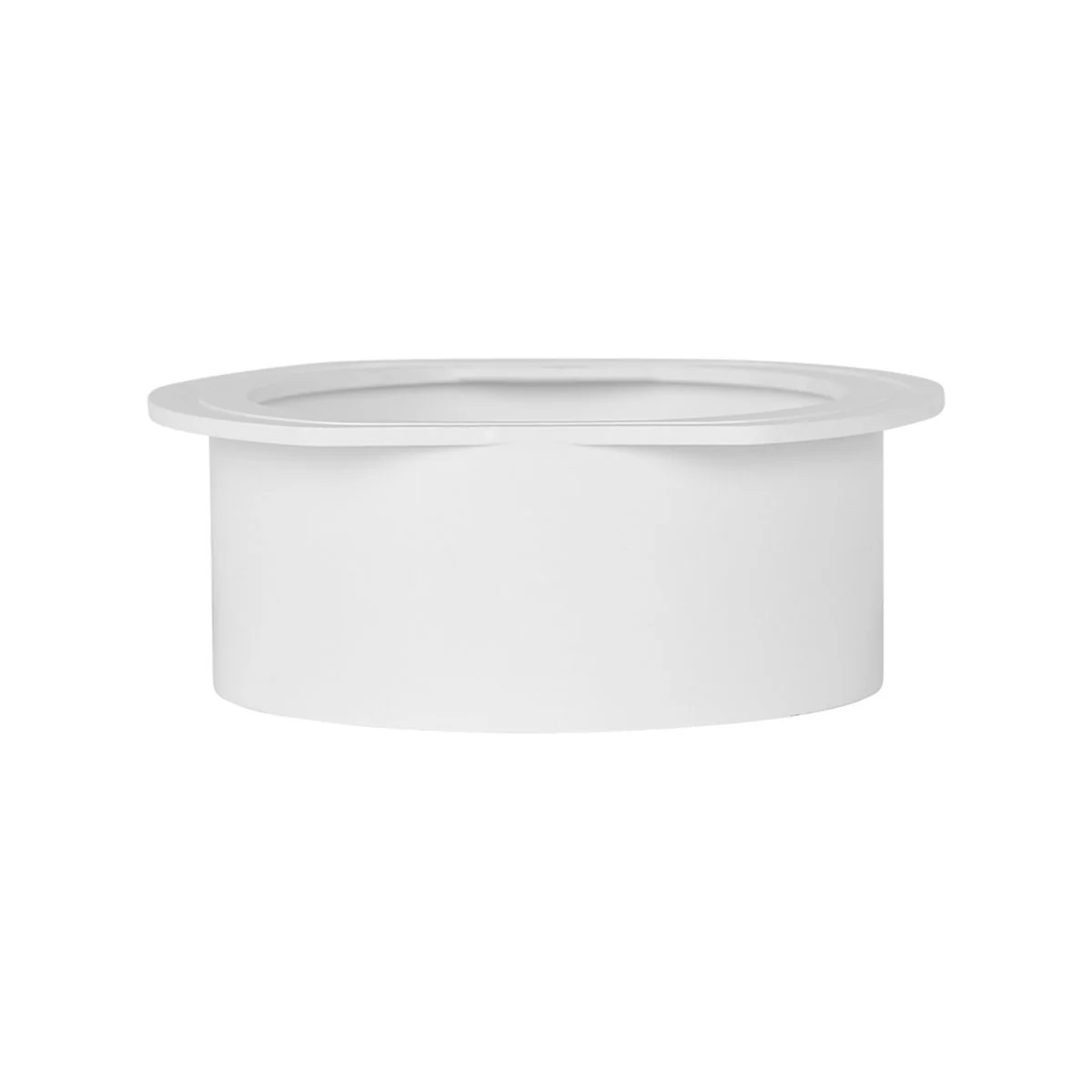 Rain Harvesting Round Female Gutter Outlet 90mm - White - 1 Pack - Image 2