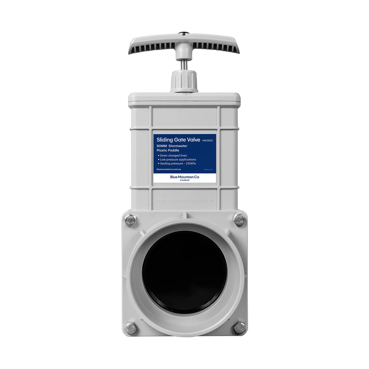 Rain Harvesting Sliding Gate Valve - 90mm - uPVC - Easy Drainage - Image 2
