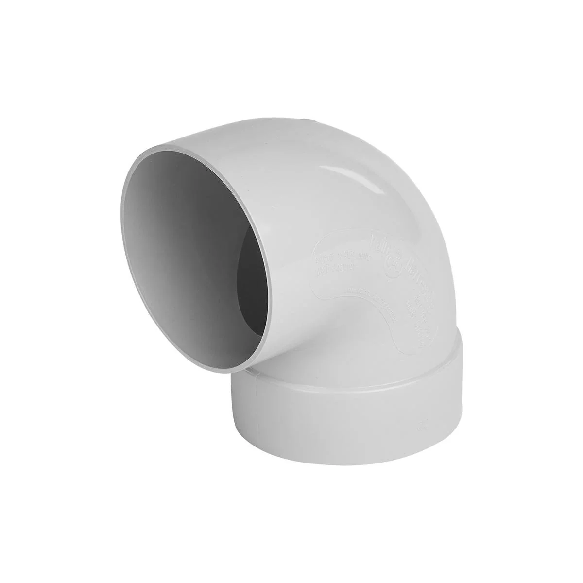 Rain Harvesting Tank Overflow Bend - 90mm - PVC - True 90° Design