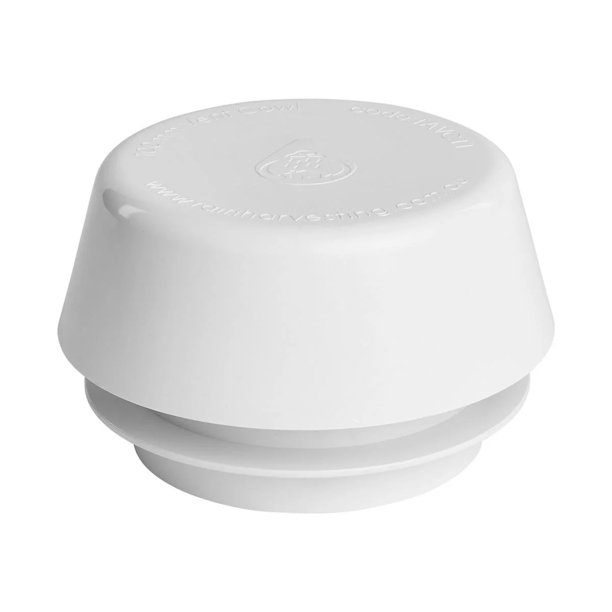 Rain Harvesting Weatherproof Vent Cowl 100mm - White - 1 Pack