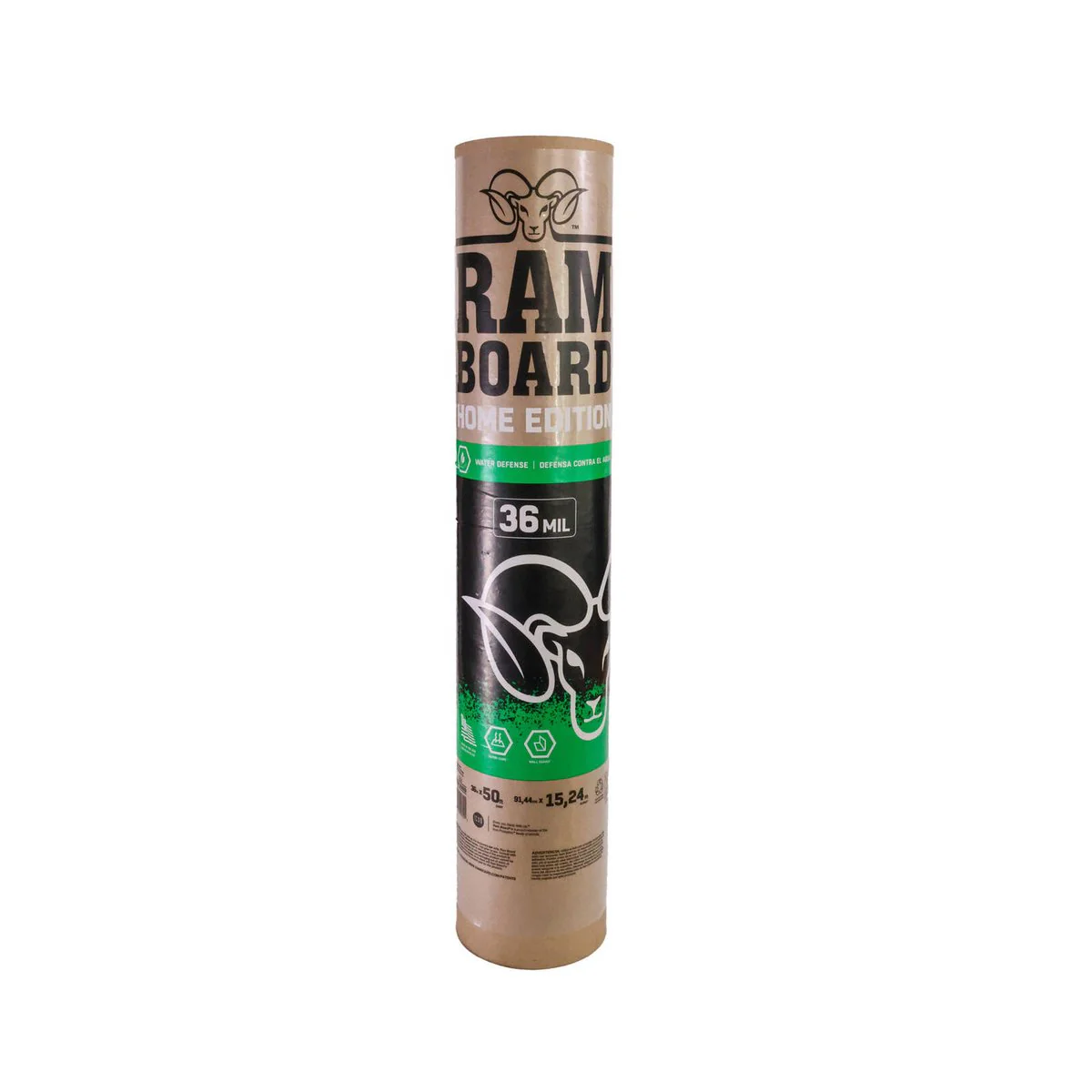 Ramboard Temporary Floor Protection 915mm x 15m Reusable Brown