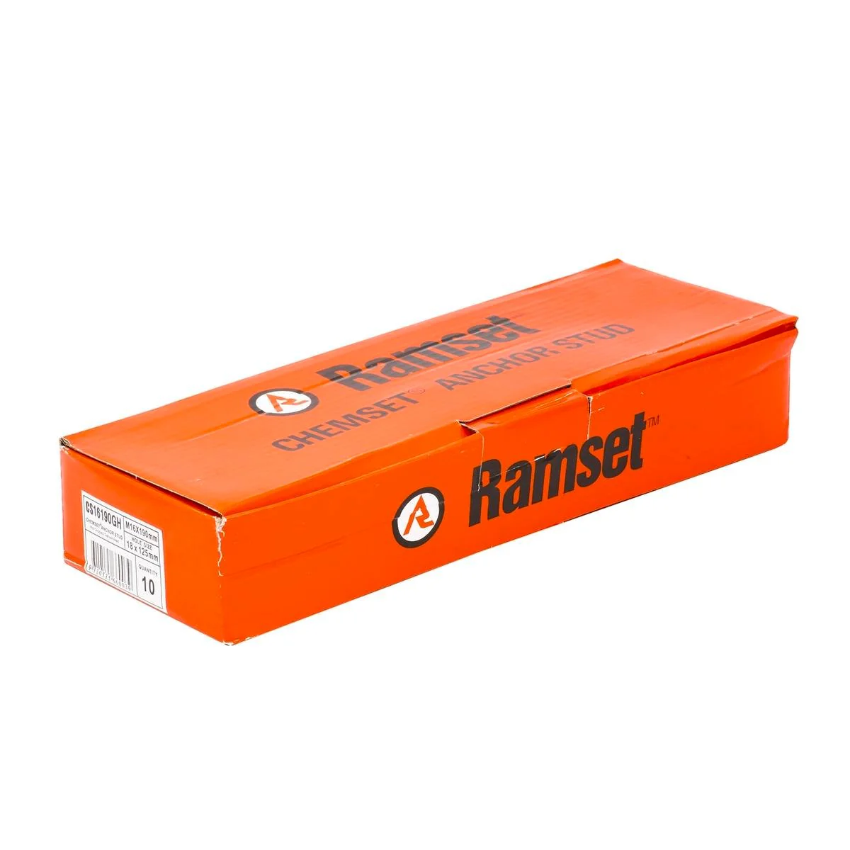 Ramset Chemset Anchor Stud - 16mm x 190mm - Galvanised - 10 Pack