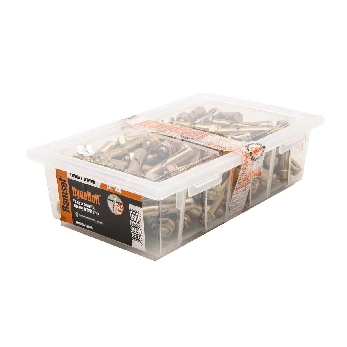 Ramset Dynabolt Plus 10 x 50mm Masonry Sleeve Anchor 100 Pack