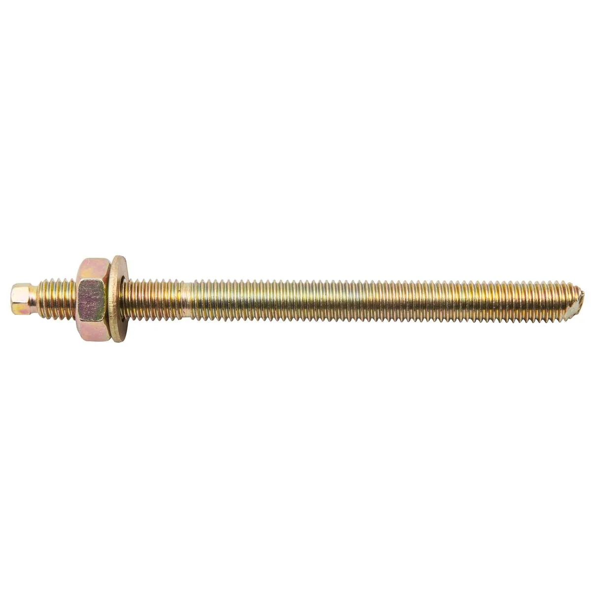 Ramset M10 x 130mm Chemset Anchor Stud - Gold Passivated Zinc Plated