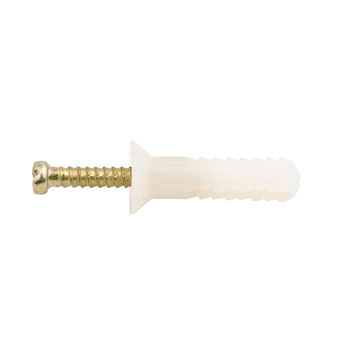 Ramset Nylon Anchor 6.5mm x 25mm Countersunk Head 100 Pack
