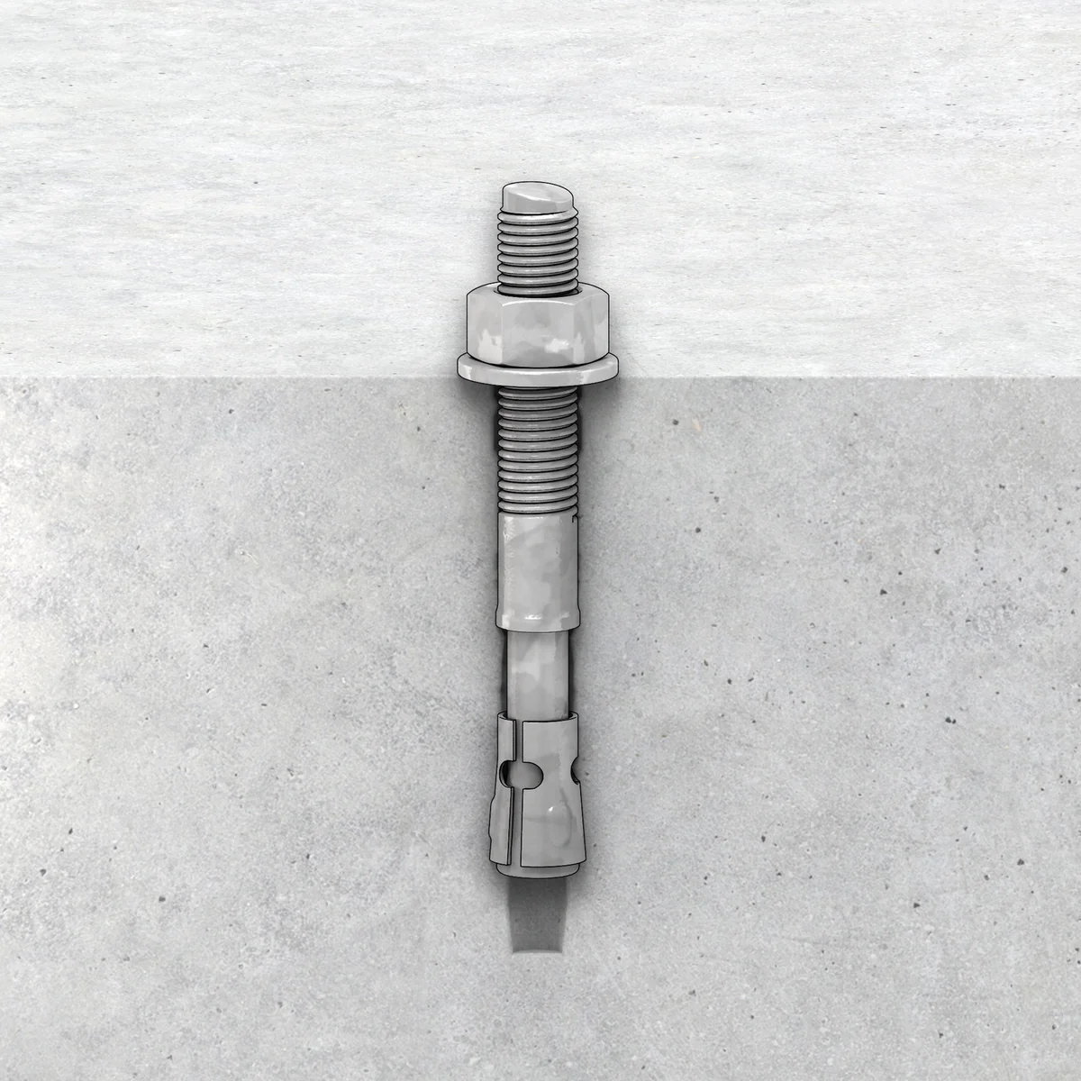 Ramset Trubolt M12 x 100mm Galvanised Hex Head Bolt 20 Pack - Image 2