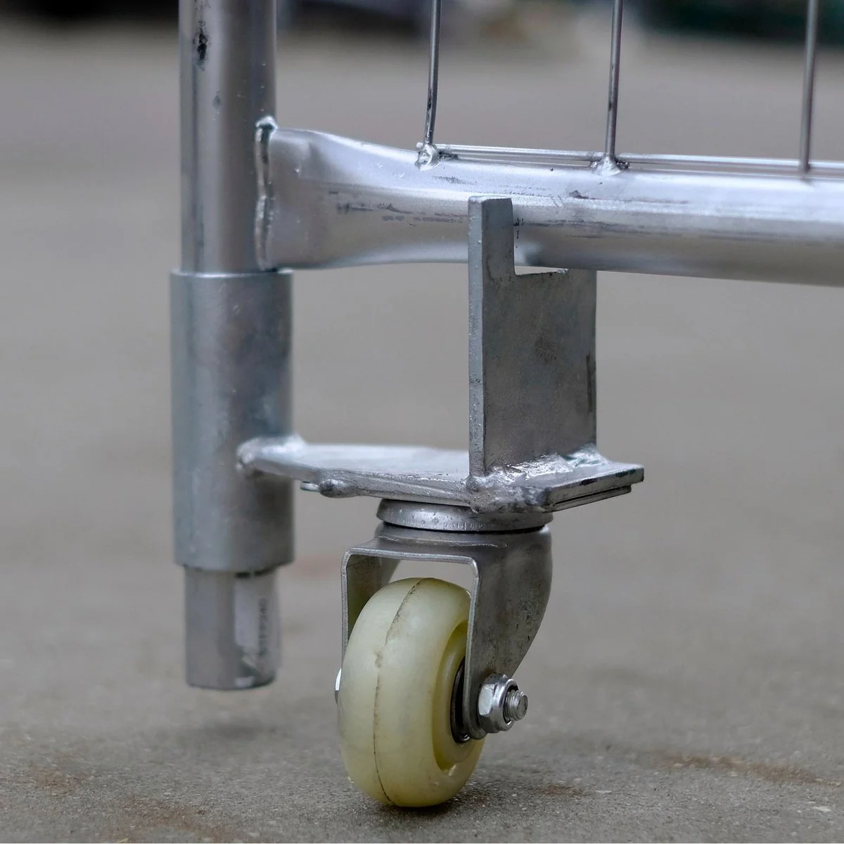 Rapidmesh Temp Fence Jockey Wheel - 75 x 165 x 195mm - Silver - Image 2