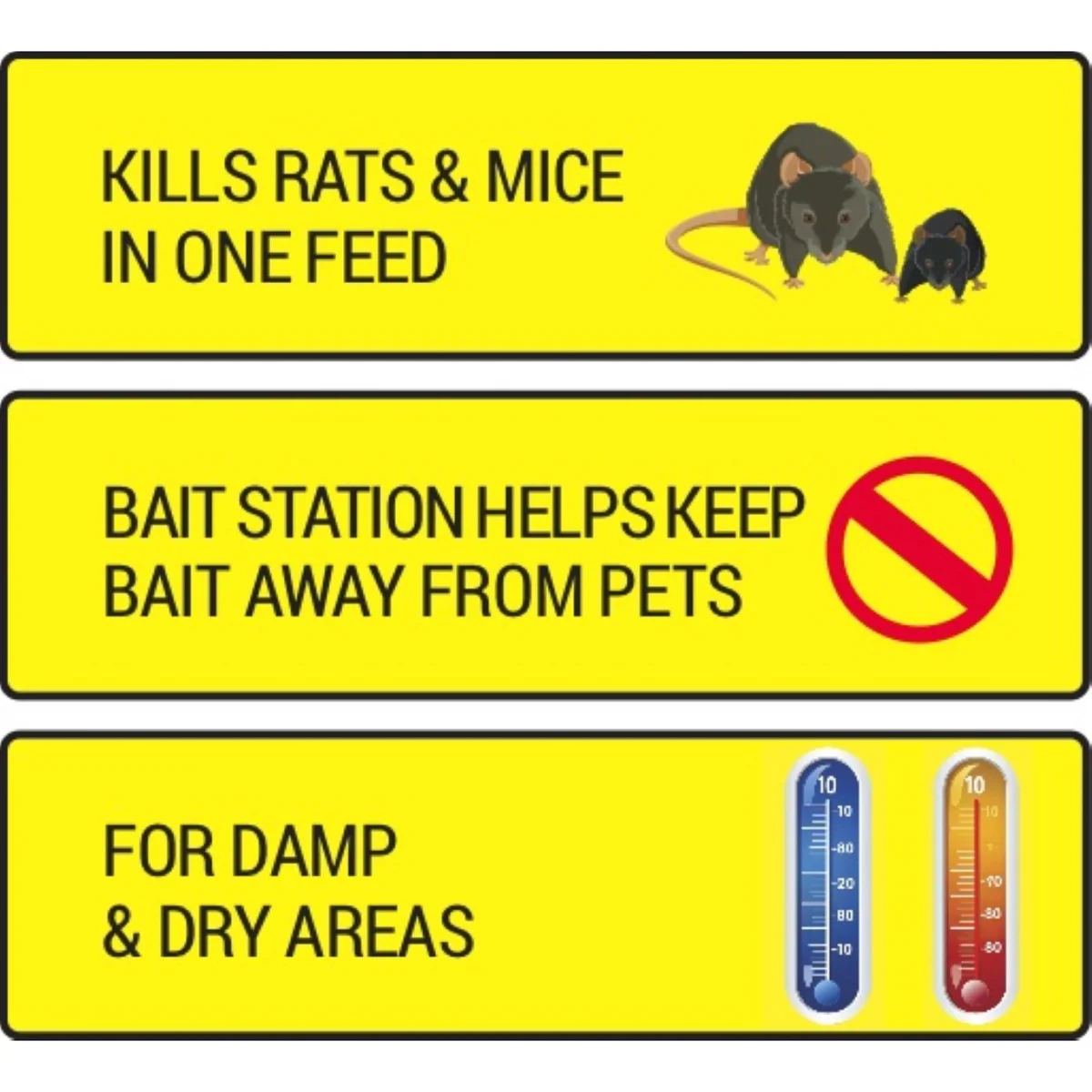 RATSAK Fast Action Rodent Bait Station - 4 Wax Blocks - Lockable - Reusable - Image 4