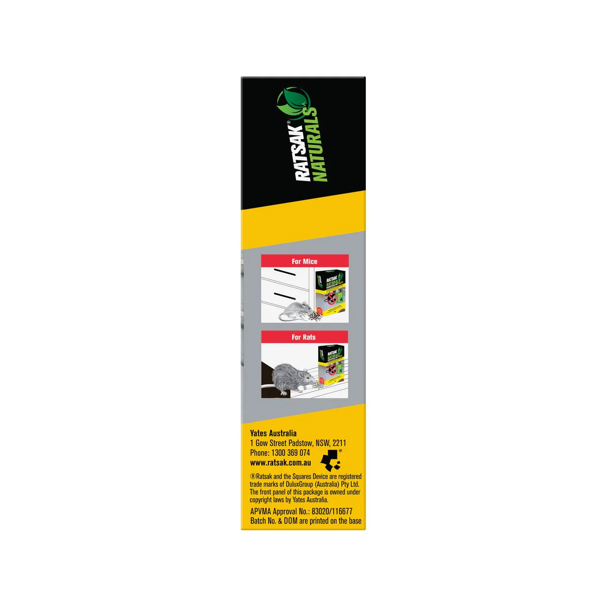 Ratsak Rodenticide Bait Pellets - 224g - Natural Ingredients - Safe for Pets - Image 3