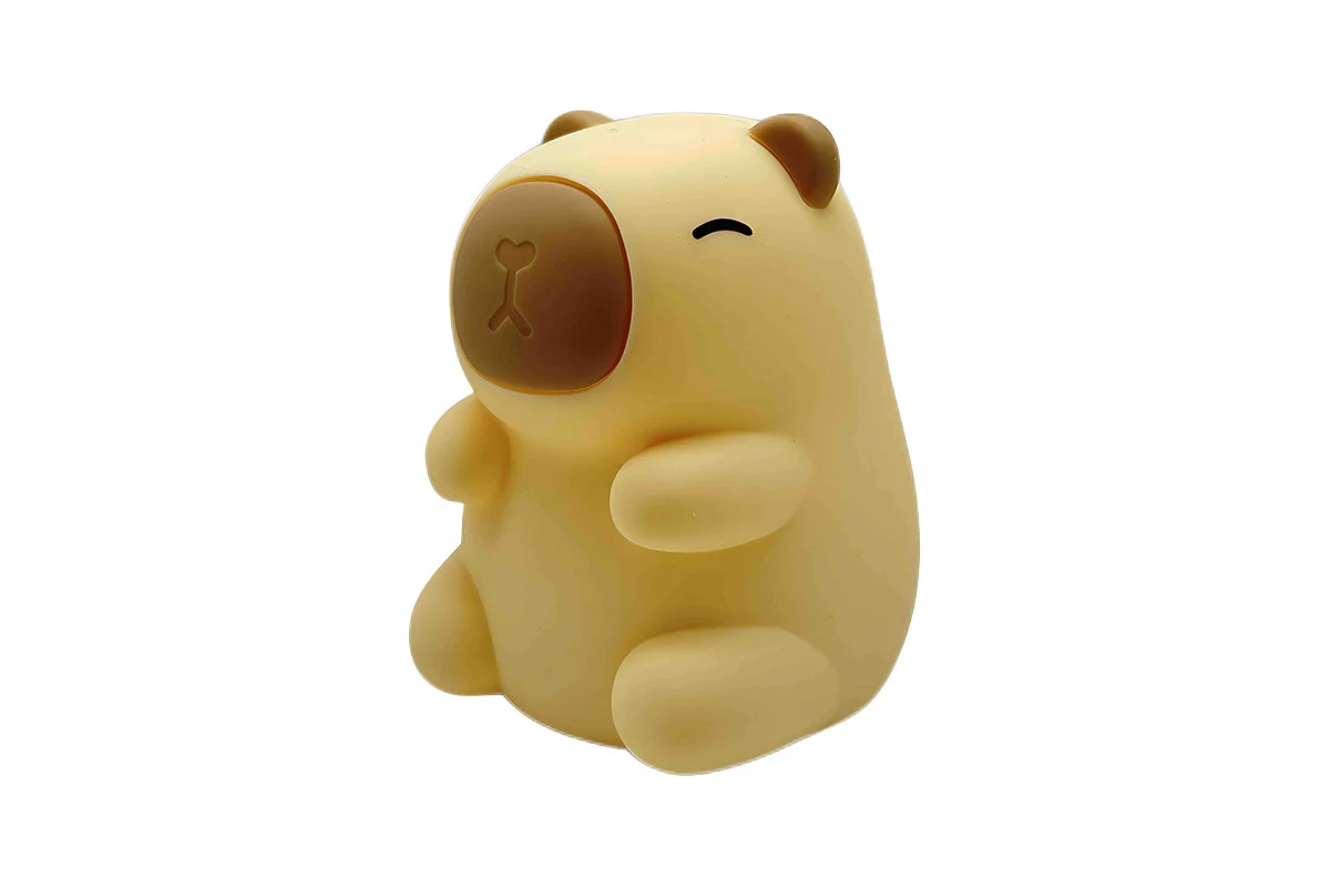 Rechargeable Soft Capybara Night Light 7-Colour Silicone Lamp - Image 9