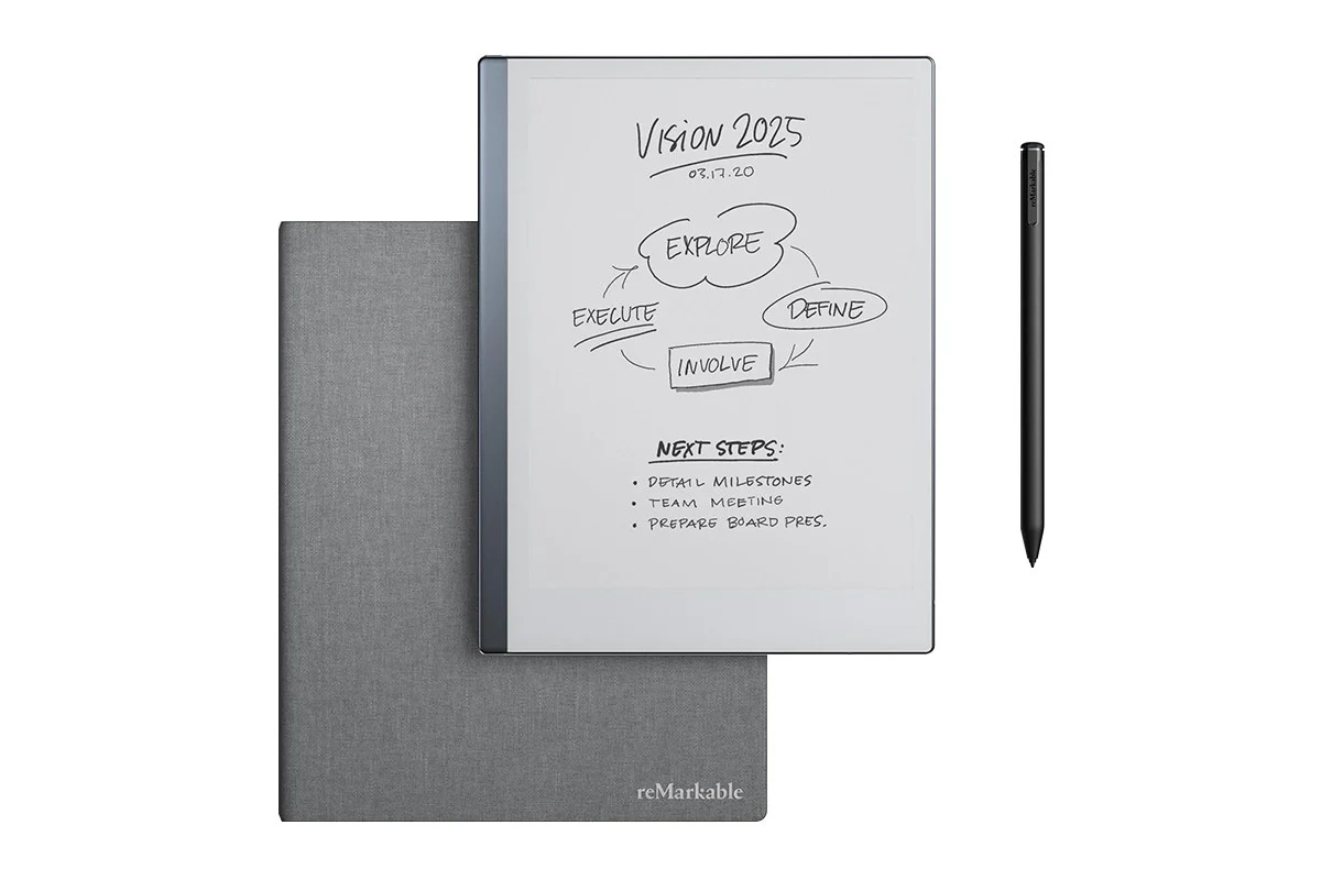 reMarkable 2 10.3" Paper Tablet with Marker Plus & Grey Folio Cover