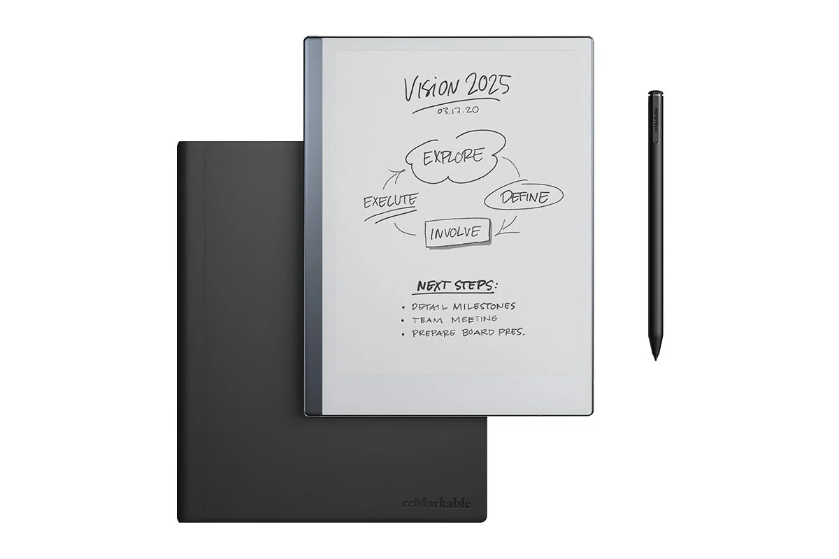 reMarkable 2 10.3" Paper Tablet with Marker Plus & Leather Folio