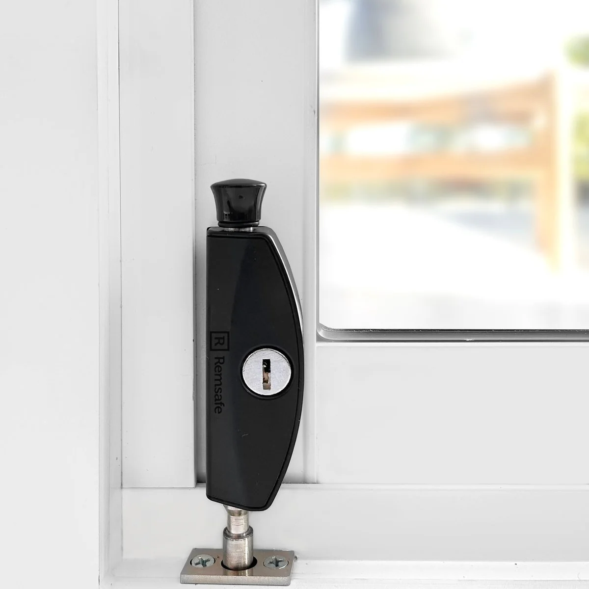 Remsafe Black Window Door Patio Bolt - 1 Pack - 53mm Protrusion - Steel - Image 2