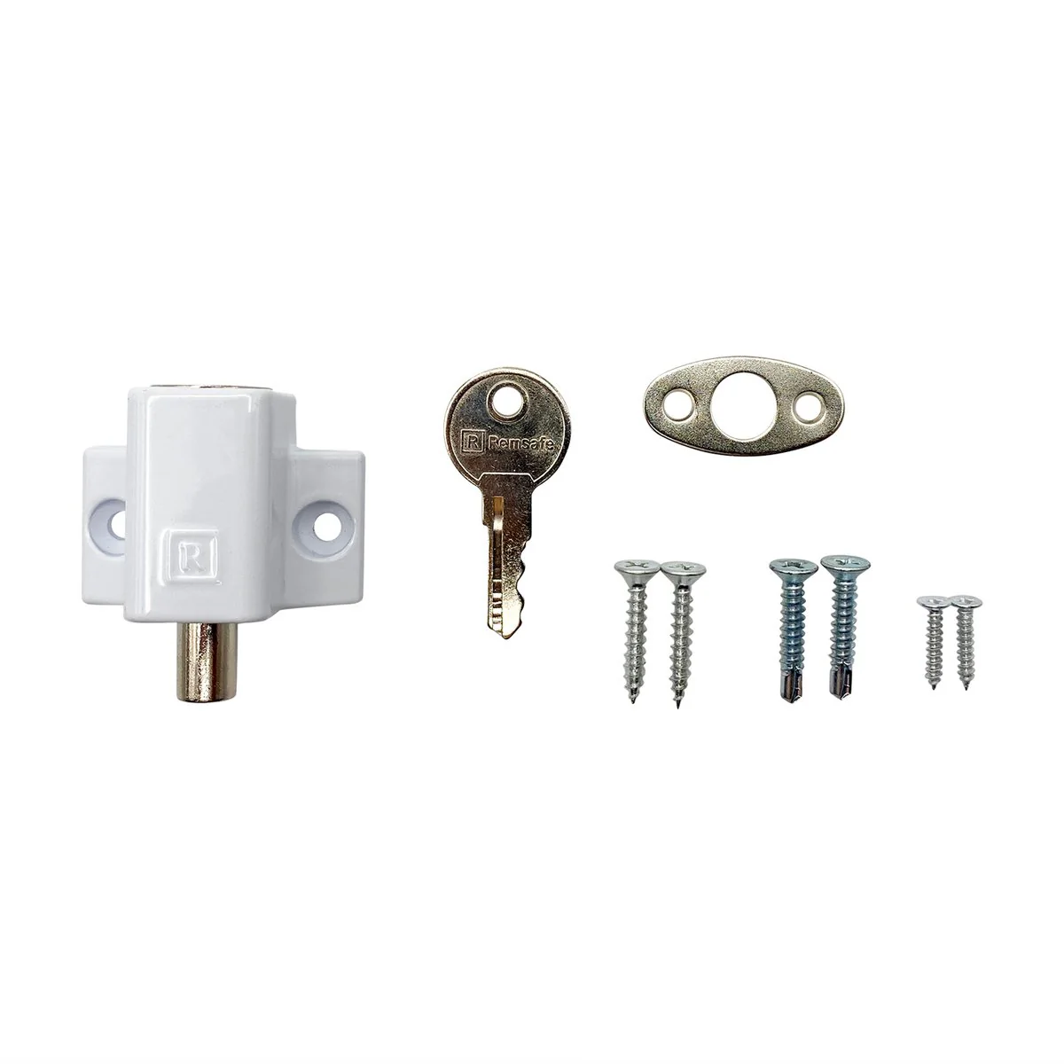 Remsafe White Mini Push Lock - 45mm x 25mm x 47mm - Secure DIY Solution - Image 2