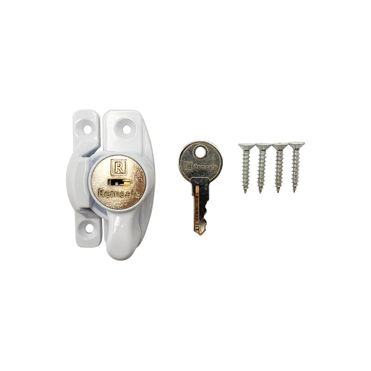Remsafe White Window Sash Lock - Key Lockable - 65mm x 30mm x 25mm - Security - Image 2