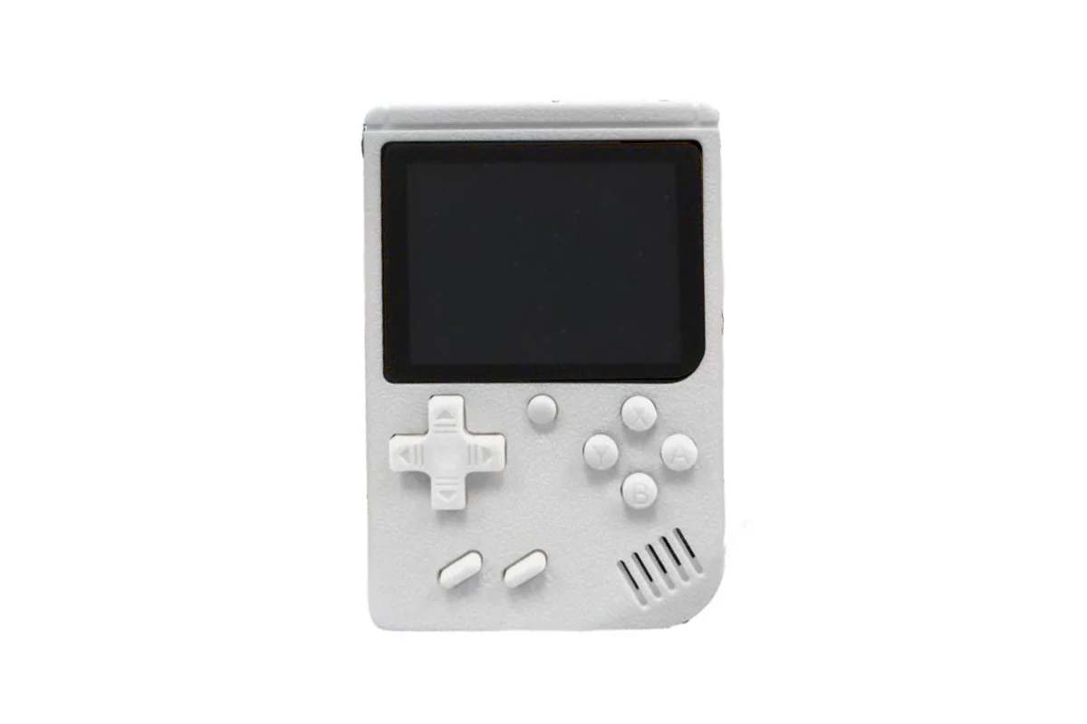 Retro Handheld Game Console - 500 Classic Games, 3” Color Screen, White