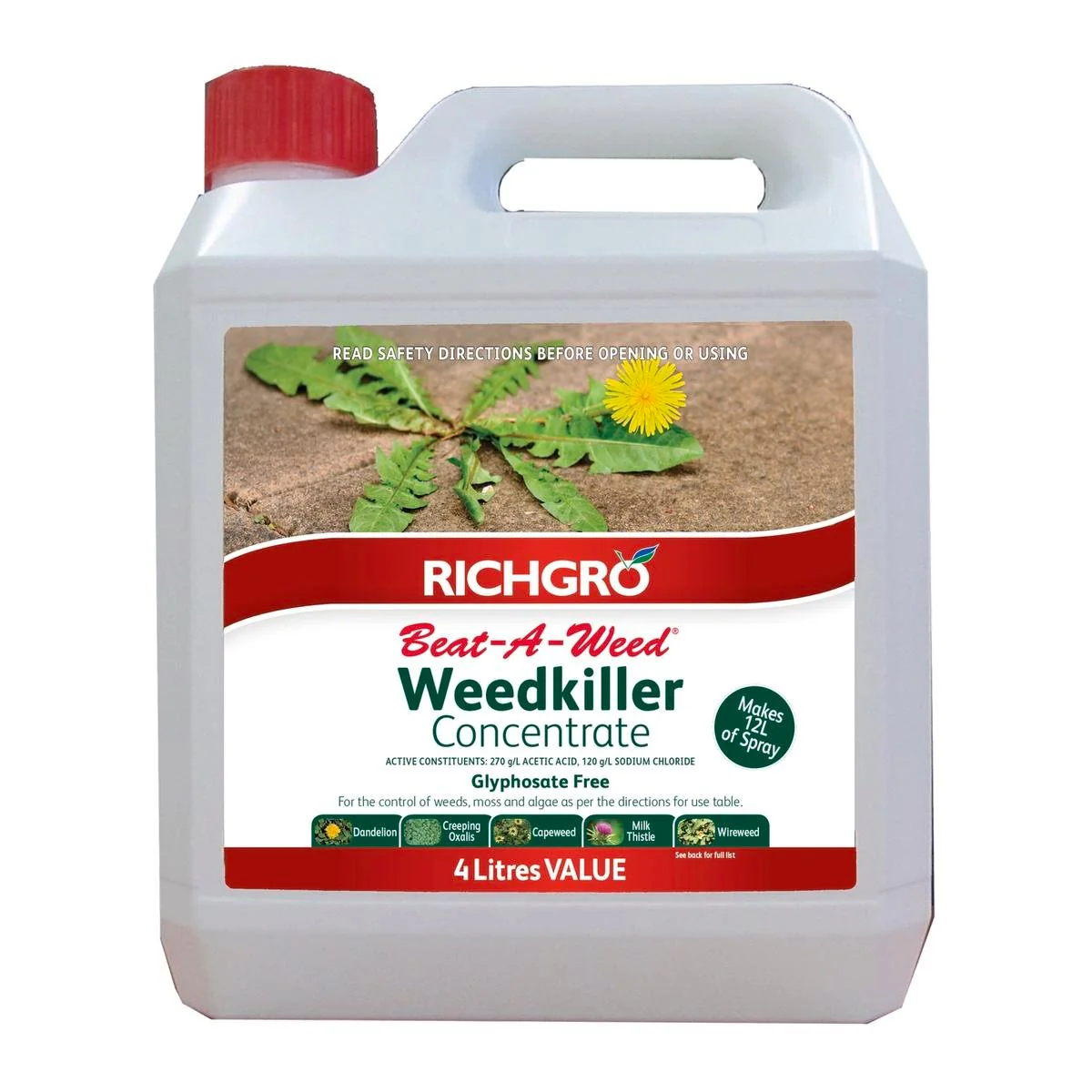 Richgro Beat a Weed Concentrate Refill 4L - Liquid - 4kg