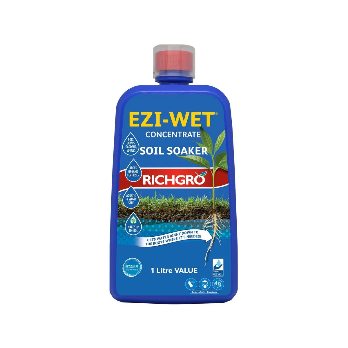 Richgro Ezi Wet Concentrate Soil Soaker - 1L Liquid - Aquatic Safe