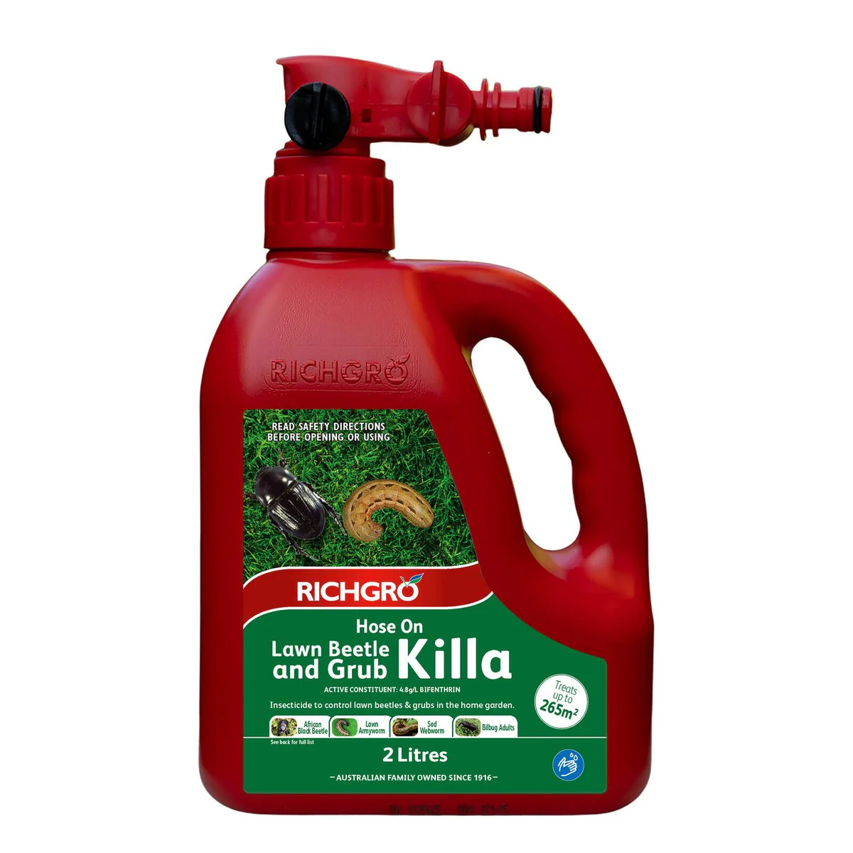 Richgro Hose On Lawn Beetle and Grub Killa - 2L - Liquid - Fast Acting