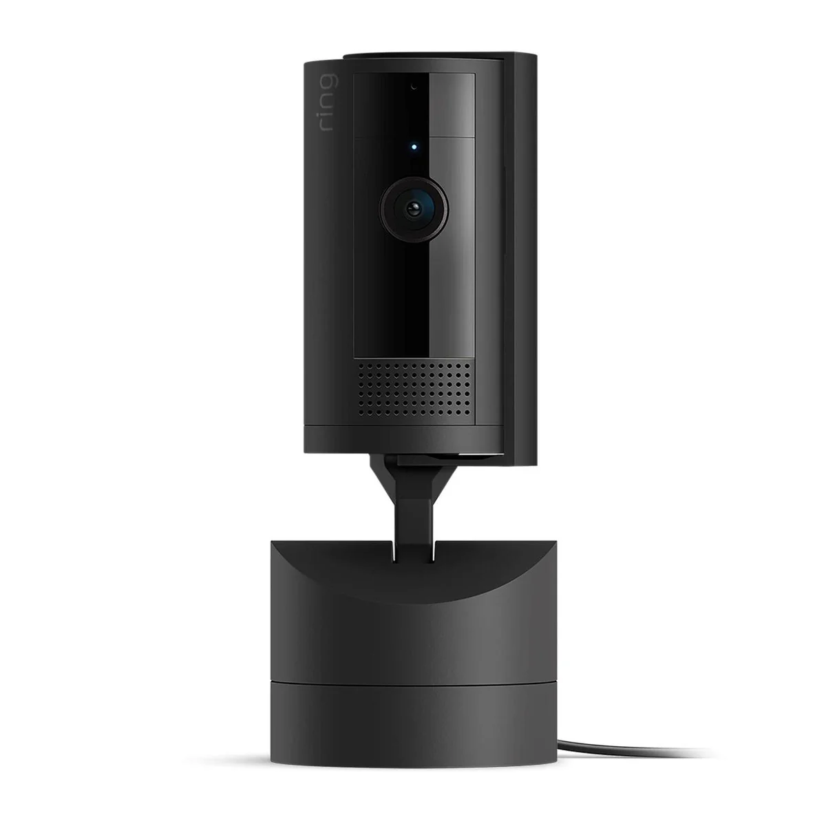 Ring Black Pan Tilt Indoor Camera - 360° Coverage - HD Video - Black