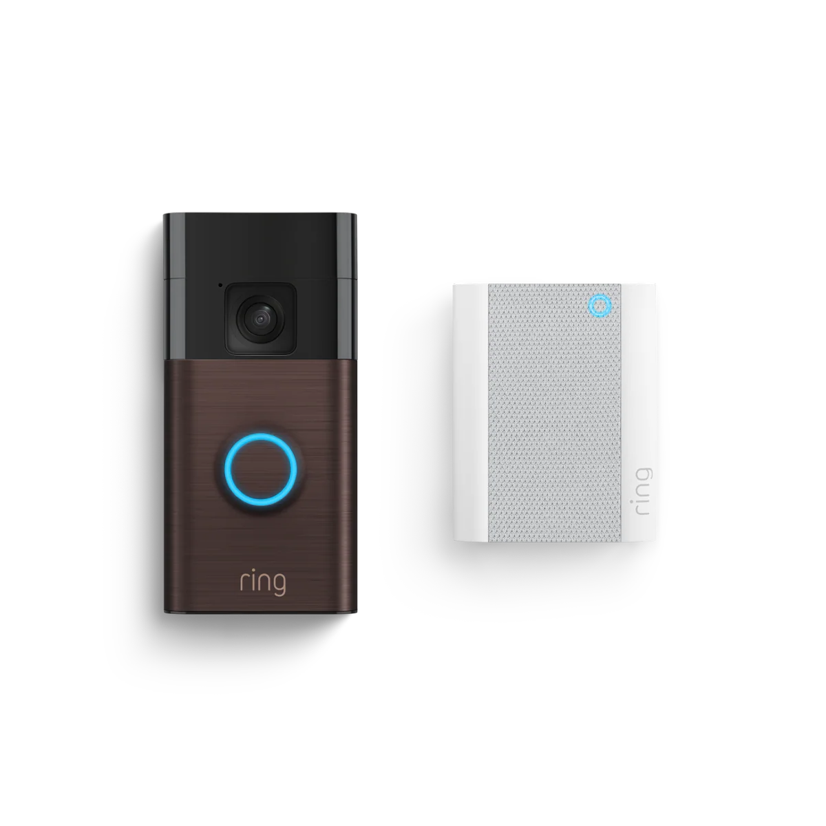 Ring Venetian Bronze Battery Video Doorbell with Chime - 1440p HD Video - Two-Way Talk - Outdoor Security