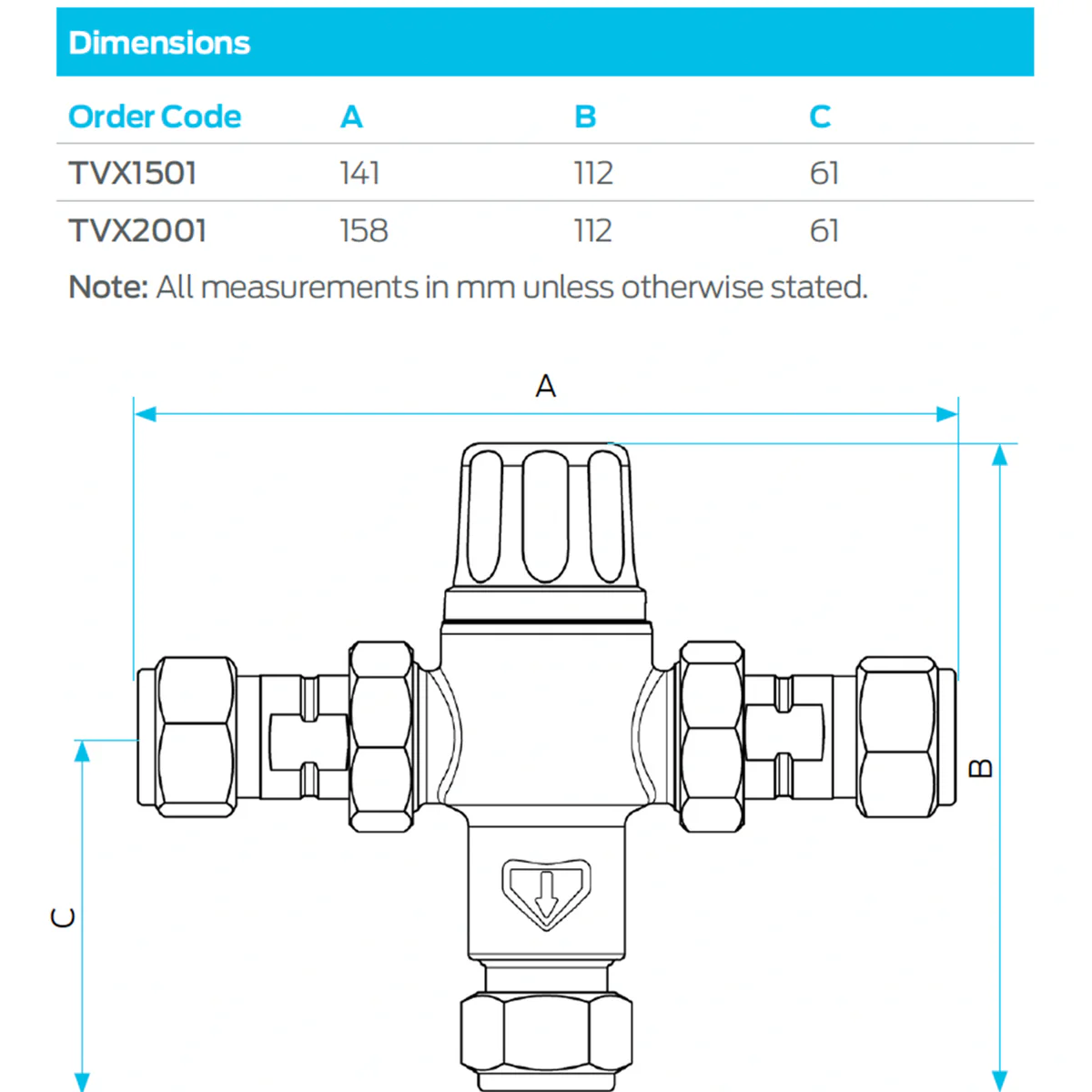 Rmc 15mm Heatguard Tempering Valve - Reliable Water Temperature Control - Image 2