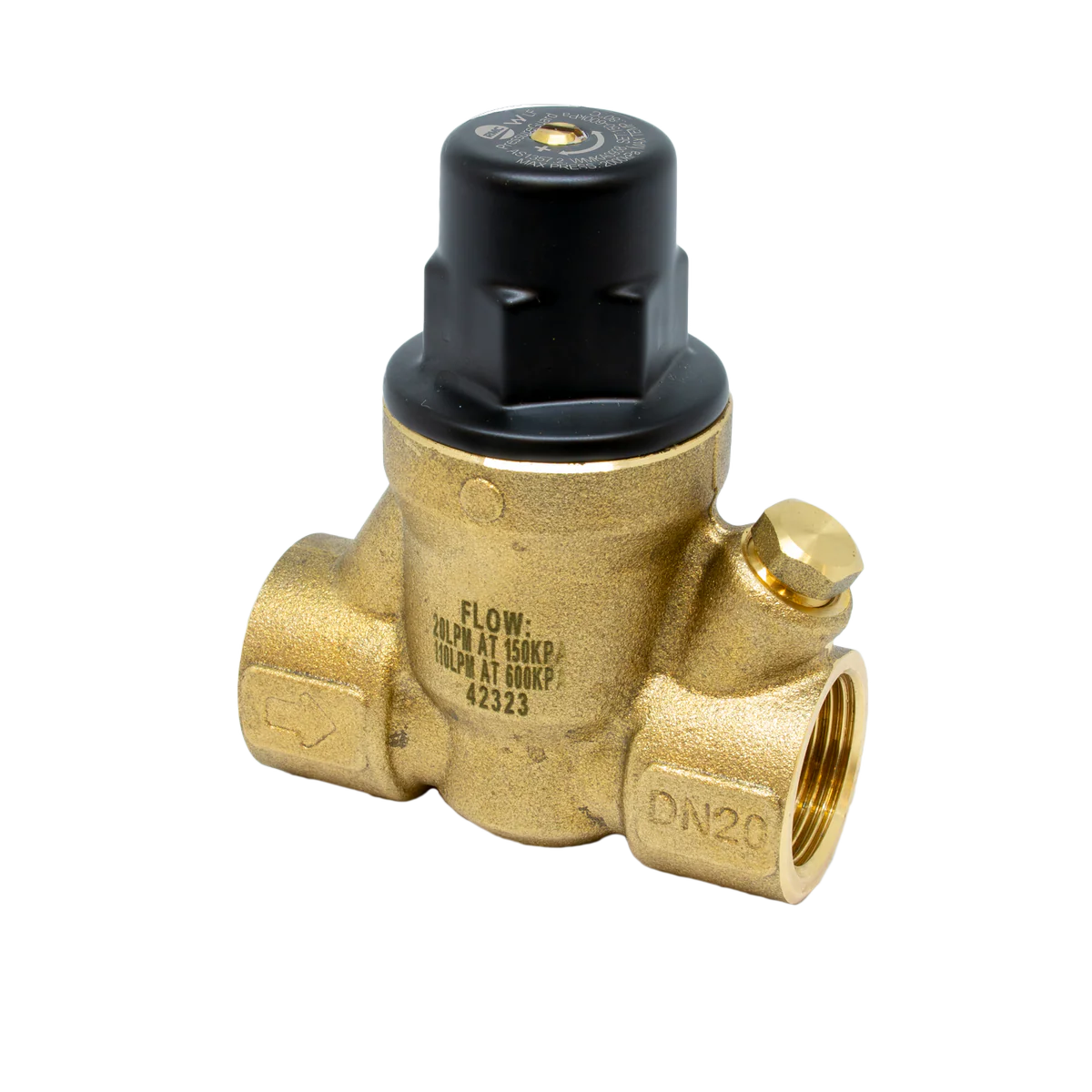 RMC PressureGuard Adjustable Compact Pressure Reducing Valve 20mm 150 600kpa - High Flow Capacity - Durable Design