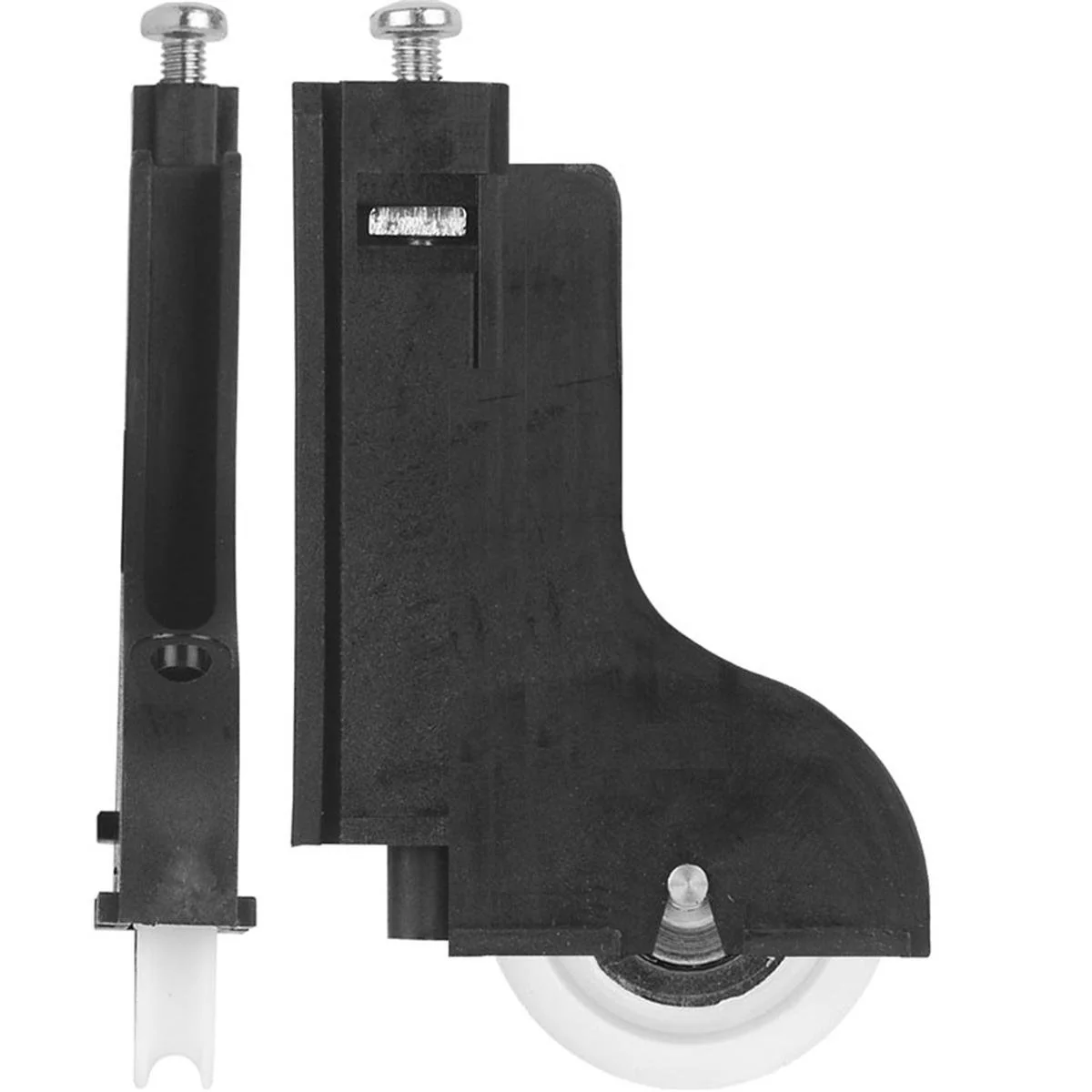 Rolltrak Adjustable Plastic Carriage and Acetal Roller - Black - 25kg Load