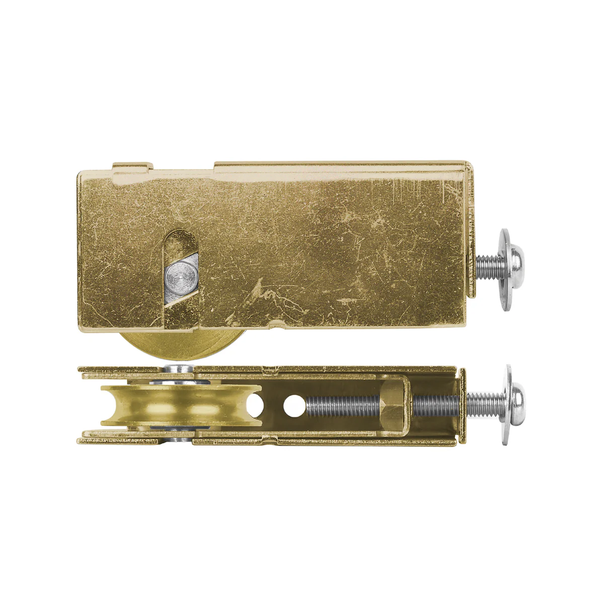 Rolltrak Adjustable Steel Carriage - Brass Roller - 25kg Load - Durable