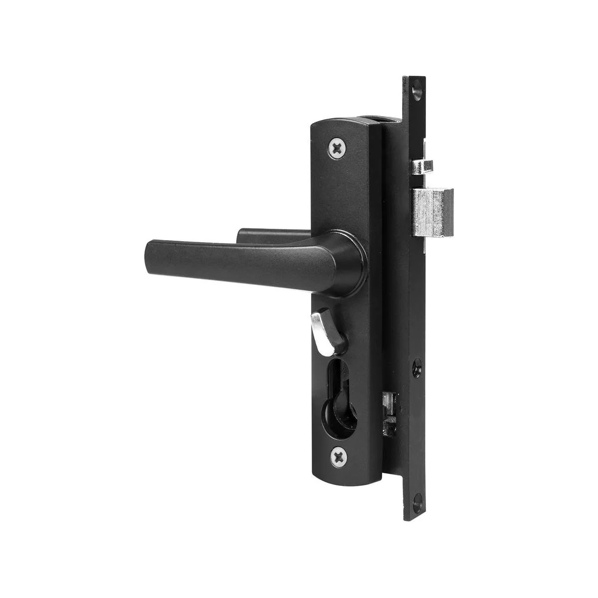 Rolltrak Black Hinged Screen Door Lock 60mm Alloy Easy Install