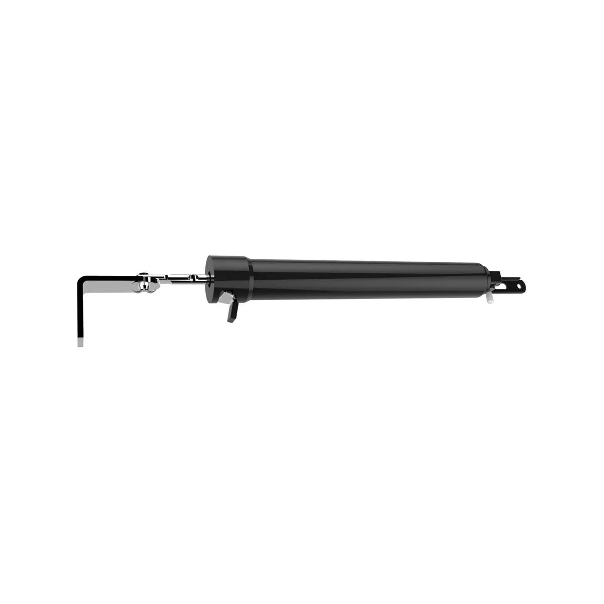 Rolltrak Black Pneumatic Screen Door Closer 300mm Steel Easy Hold