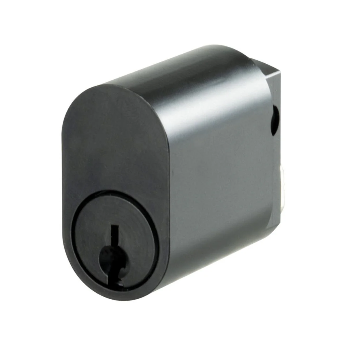 Rolltrak Commercial Security Oval Cylinder Lock - 6-Pin - Matte Black - 3 Keys - 10-Year Guarantee