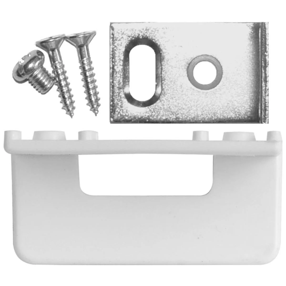 Rolltrak Plastic Door Guide - 63mm Size - Adjustable - Durable Design