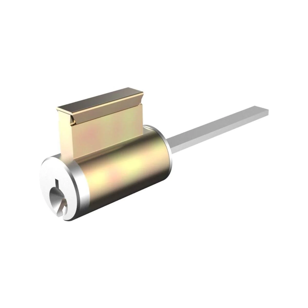 Rolltrak Single Cylinder Lock - 5 Pin - Brass - Cut to Suit