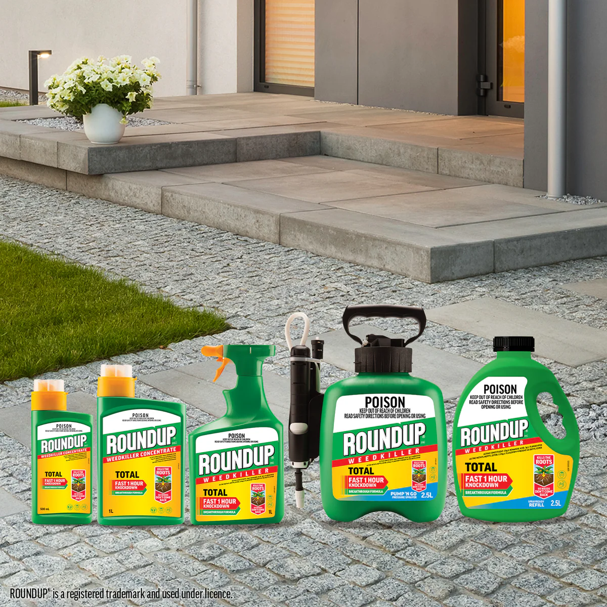 Roundup Total Weedkiller Concentrate - 1L - Fast-Acting Weed Control - Image 5